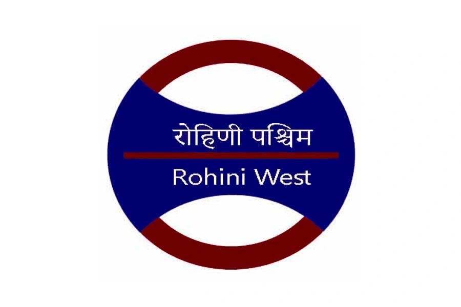 Rohini west metro station