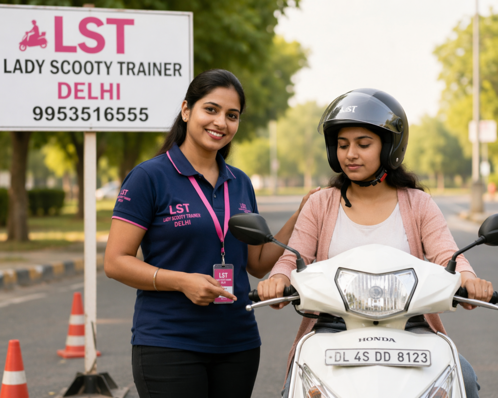 women scooty training