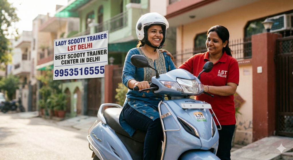 women scooty training