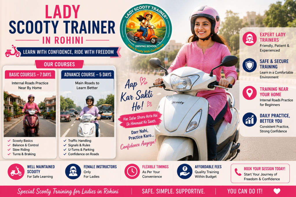 Lady Scooty Trainer in Rohini