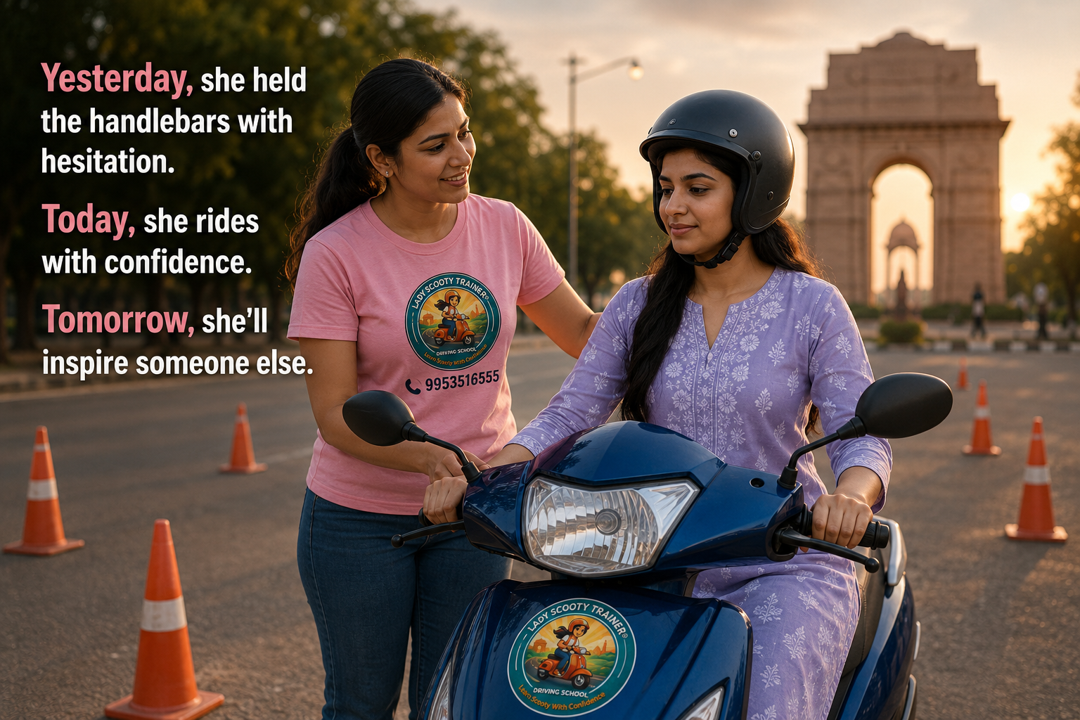 Female scooty training